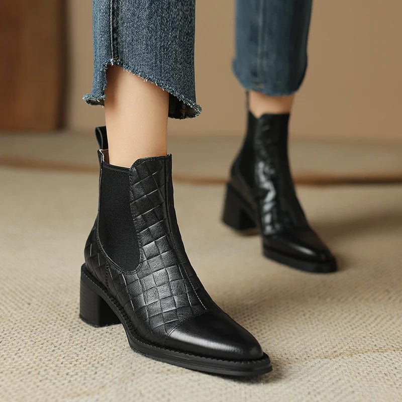 Adele - Stiefeletten Western mit Absatz und Auftritt markant