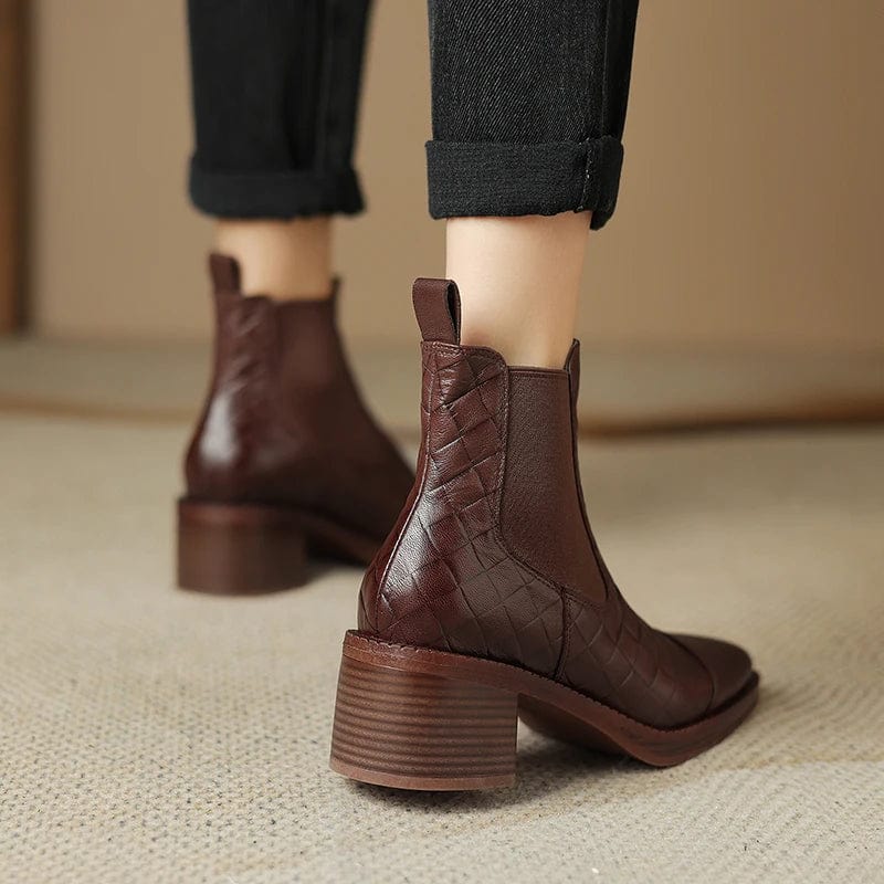 Adele - Stiefeletten Western mit Absatz und Auftritt markant