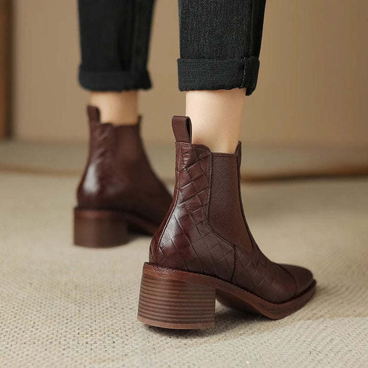 Adele - Stiefeletten Western mit Absatz und Auftritt markant