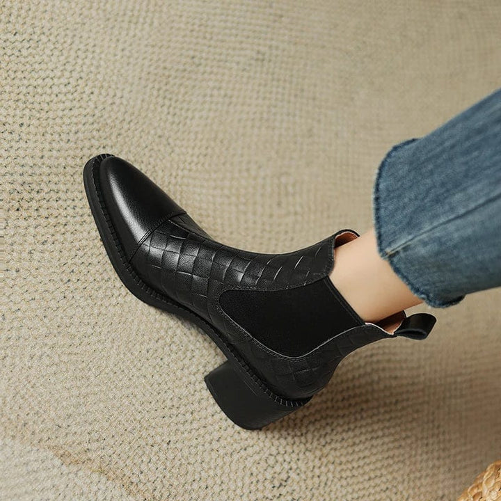 Adele - Stiefeletten Western mit Absatz und Auftritt markant