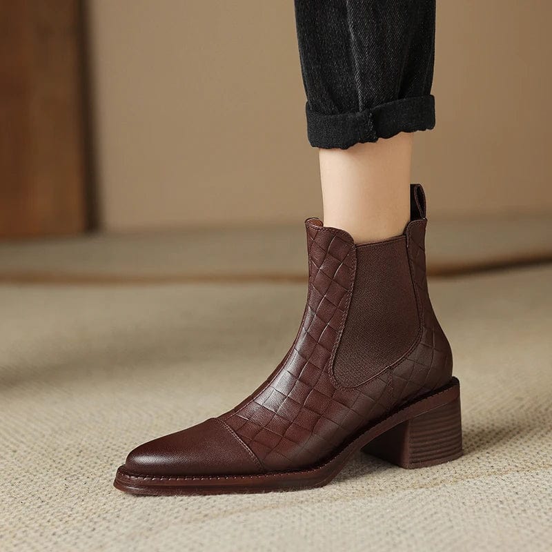 Adele - Stiefeletten Western mit Absatz und Auftritt markant