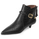 Selina - Stiefeletten Western mit Reißverschluss und Absatz mit Linie streckend
