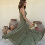 Clara - Langes Toledo Kleid mit fließendem Fall