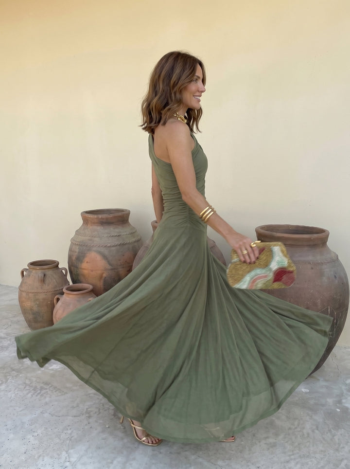 Clara - Langes Toledo Kleid mit fließendem Fall