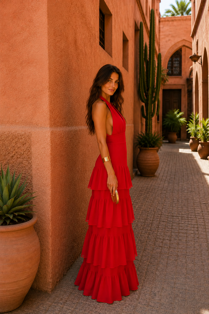 Johanna - Manila Kleid in Rot