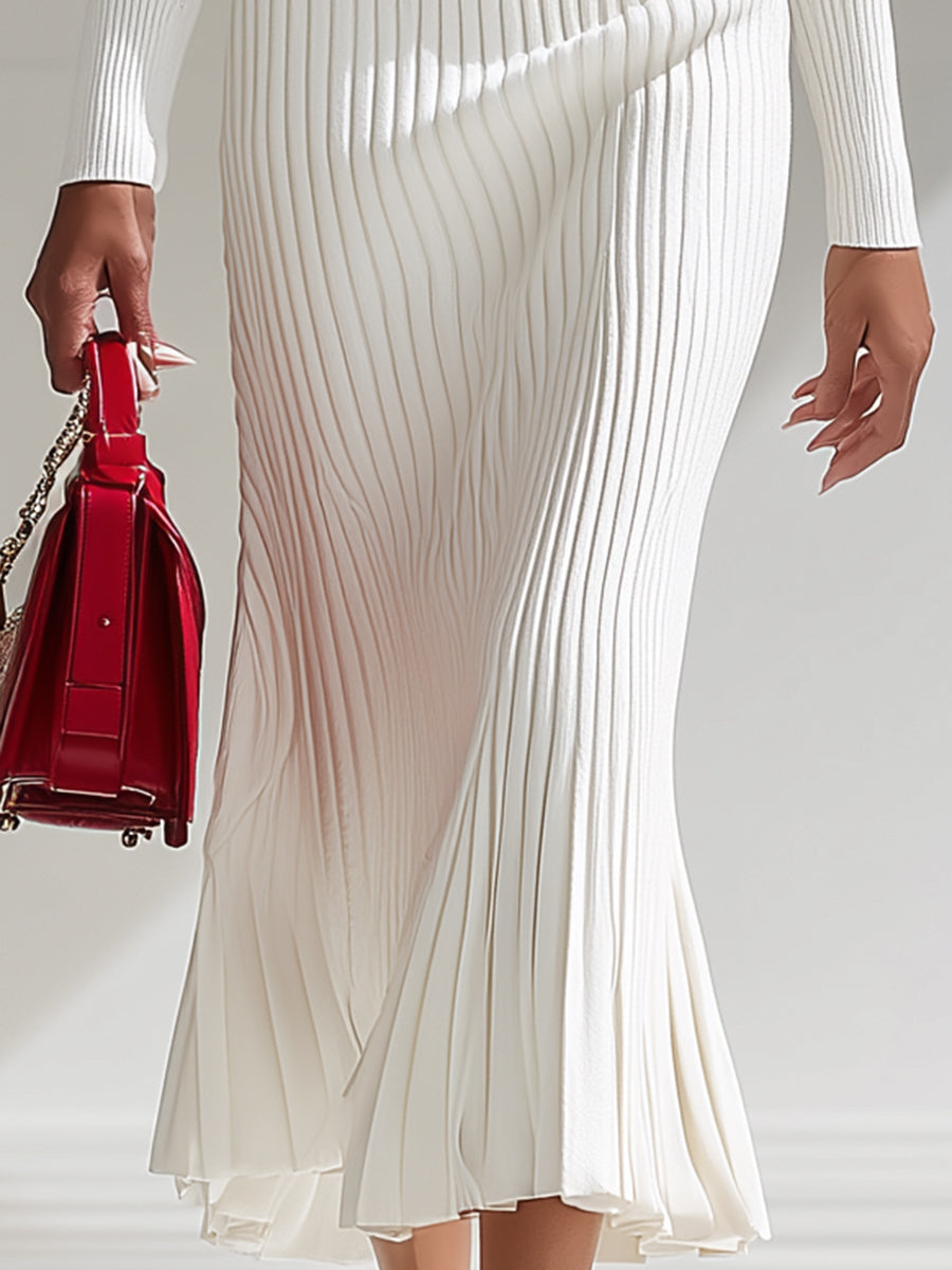 Ilona - Maxikleid mit Kragen und Knöpfen