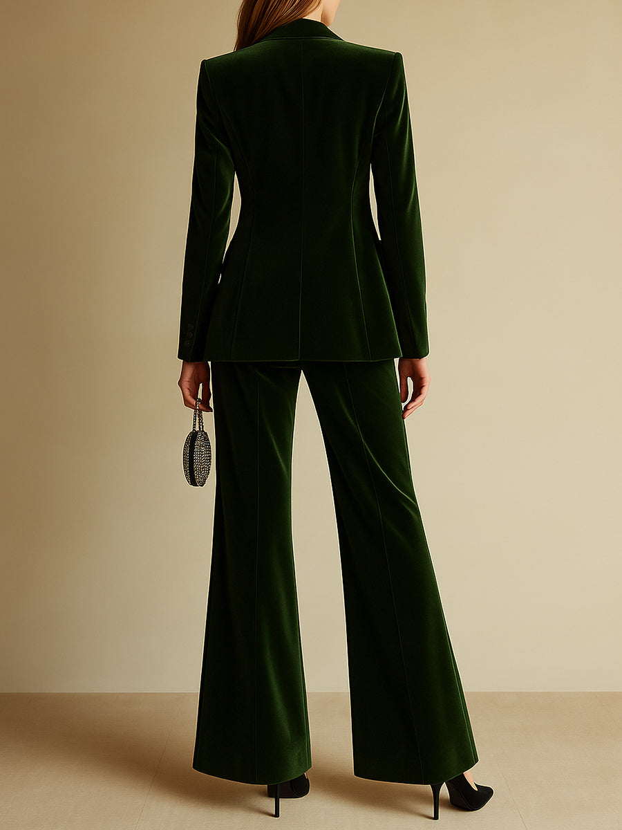Anouk - Elegantes Hosen-Ensemble im Retro-Stil aus Samt