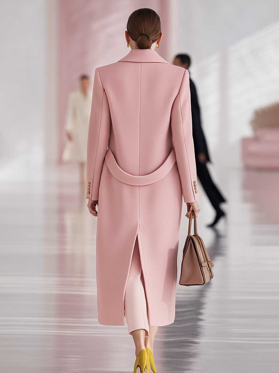 Hannelore - Mantel elegant mit Kragen