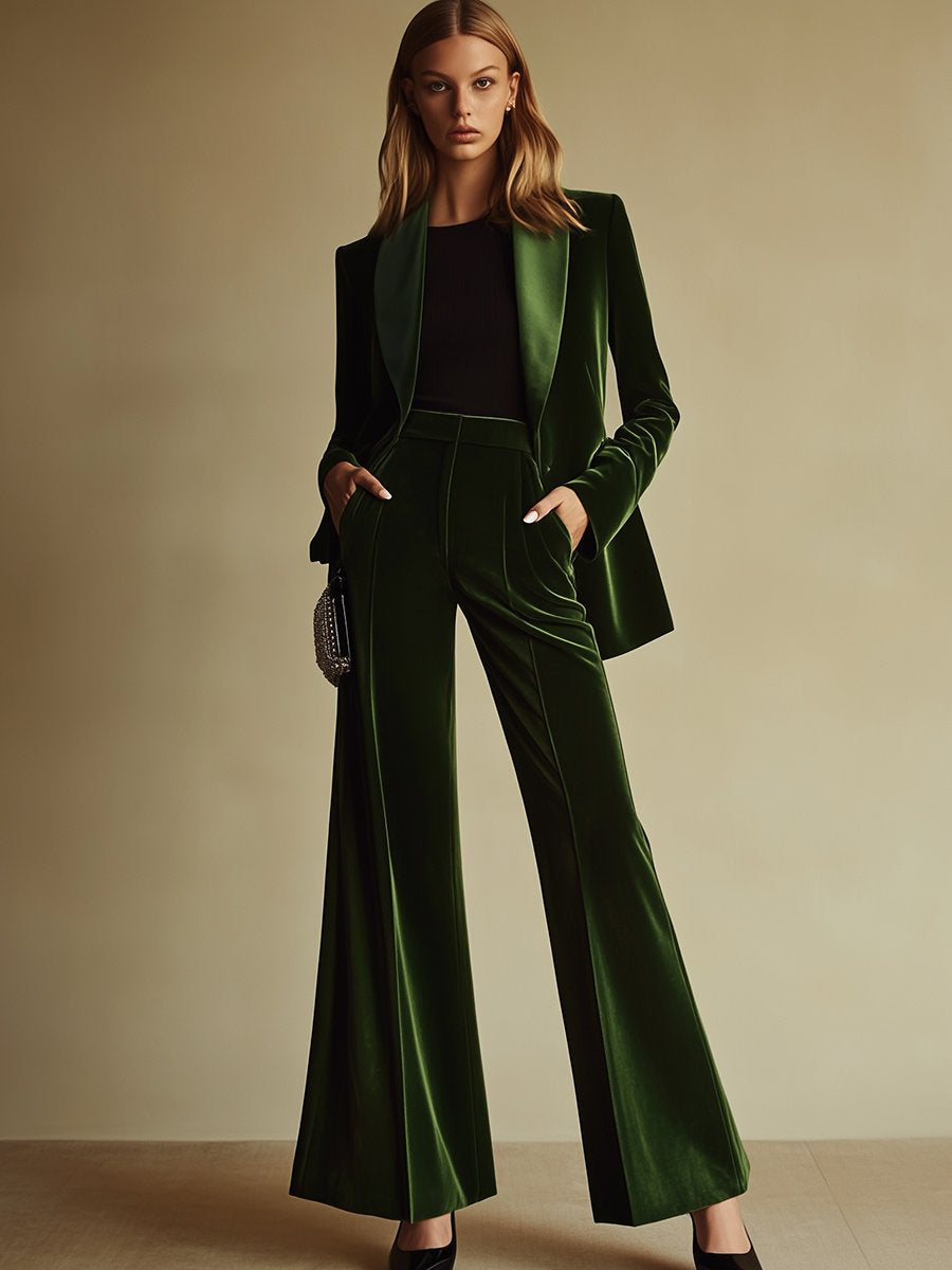 Anouk - Elegantes Hosen-Ensemble im Retro-Stil aus Samt
