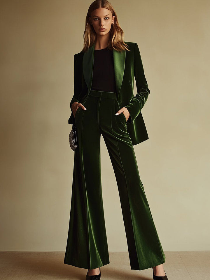 Anouk - Elegantes Hosen-Ensemble im Retro-Stil aus Samt