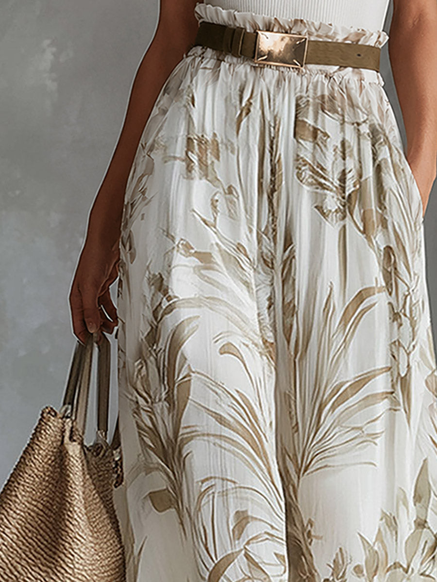 Valerie - Hose für den Alltag Blumenmuster