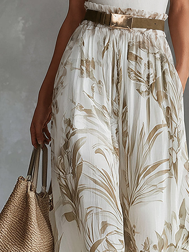 Valerie - Hose für den Alltag Blumenmuster