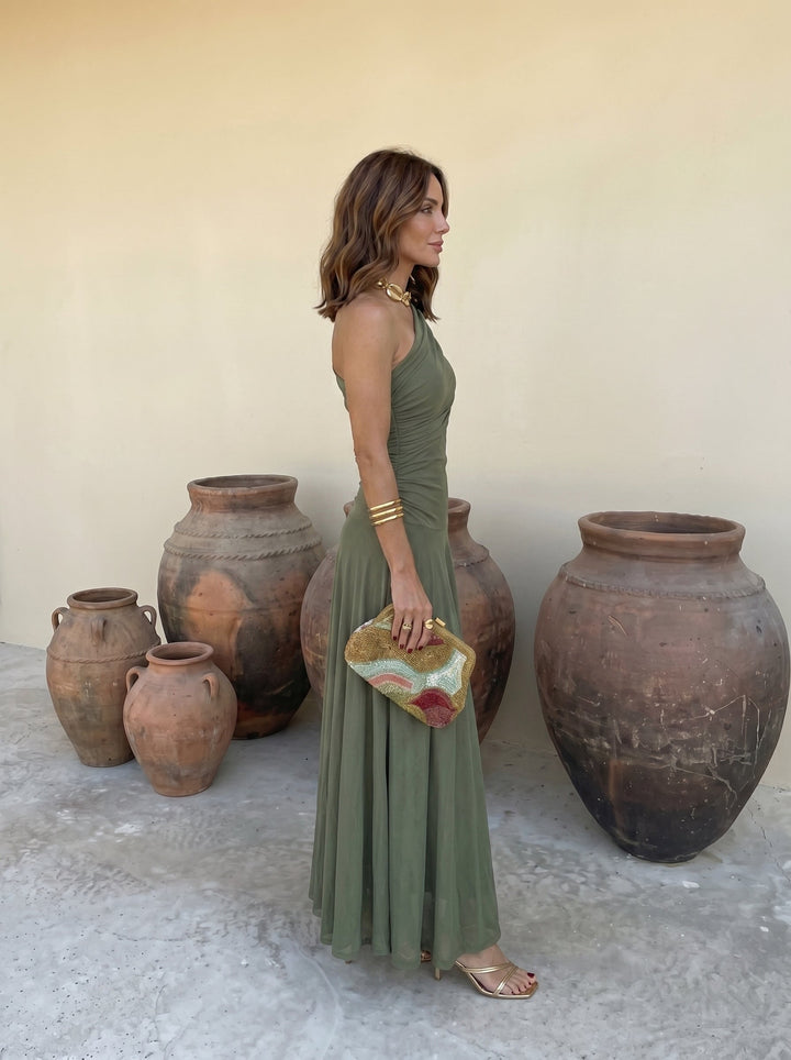Clara - Langes Toledo Kleid mit fließendem Fall