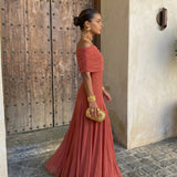 Clara - Langes Toledo Kleid mit fließendem Fall