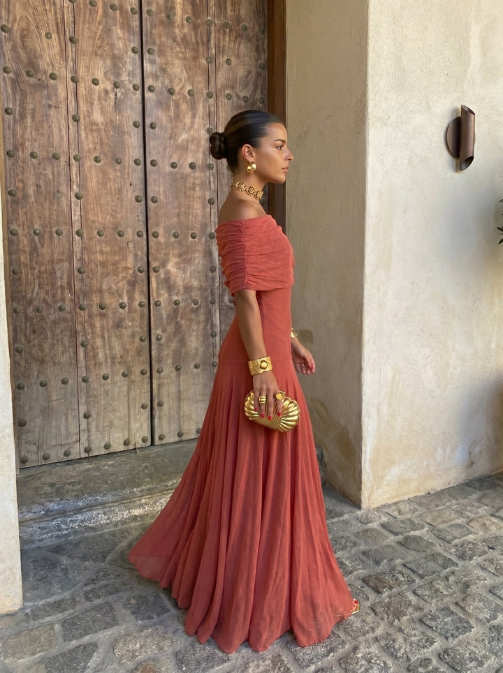Clara - Langes Toledo Kleid mit fließendem Fall