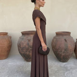 Clara - Langes Toledo Kleid mit fließendem Fall