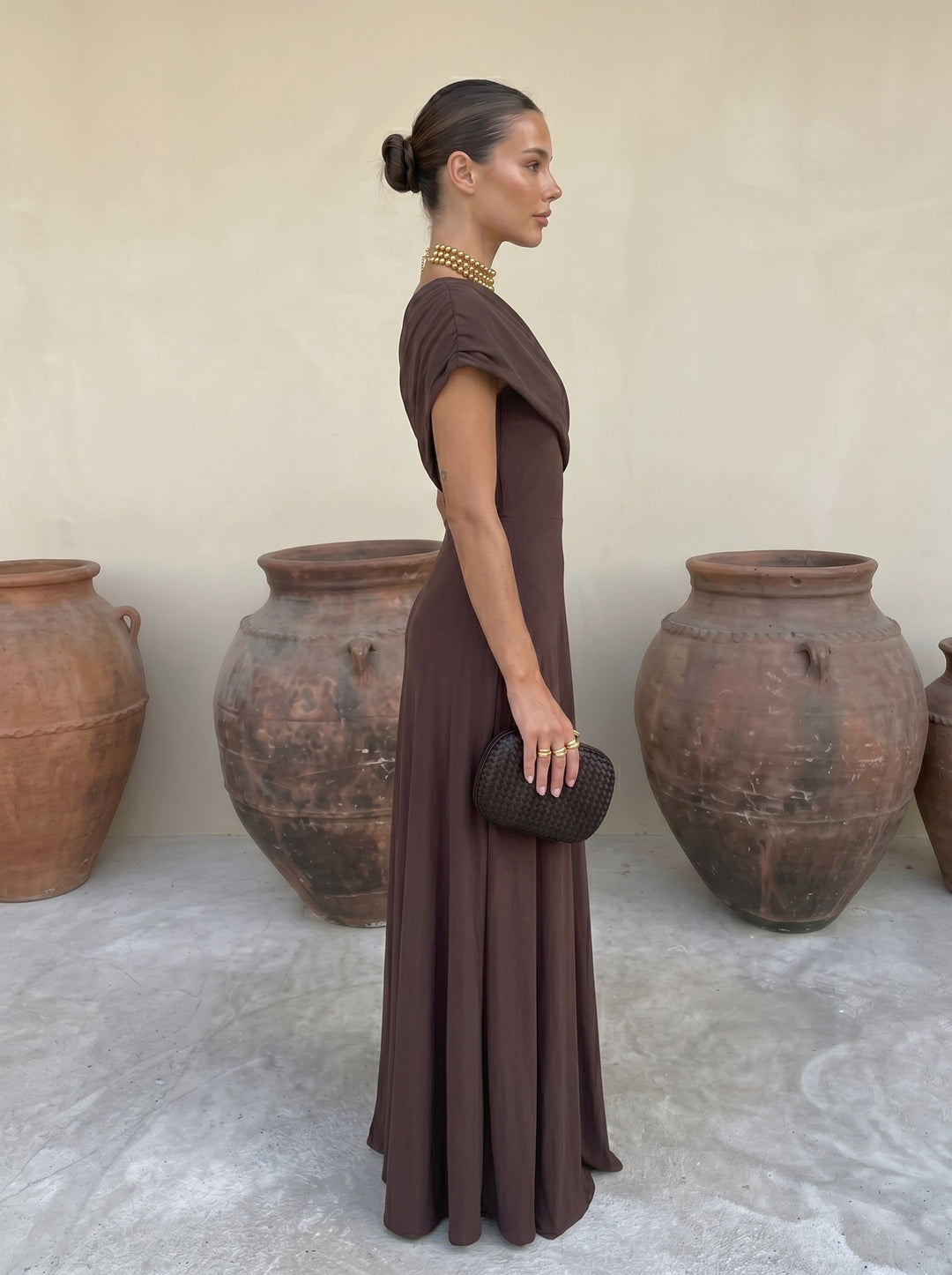 Clara - Langes Toledo Kleid mit fließendem Fall