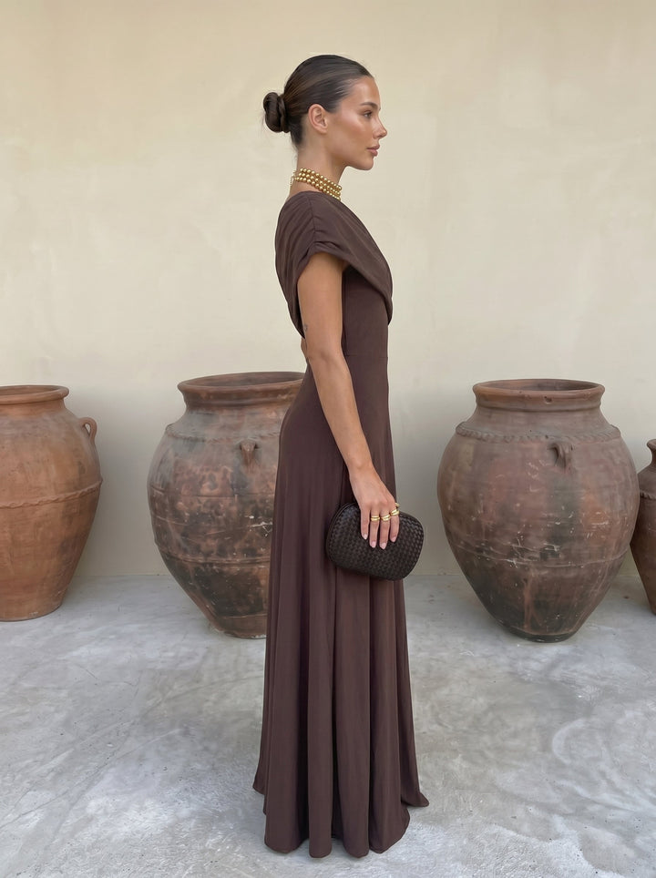 Clara - Langes Toledo Kleid mit fließendem Fall