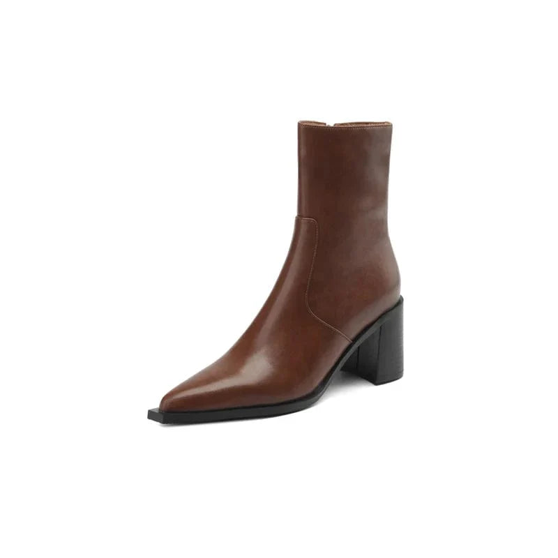 Rebecca - Cowboy-Stiefel mit Absatz und Detail Western