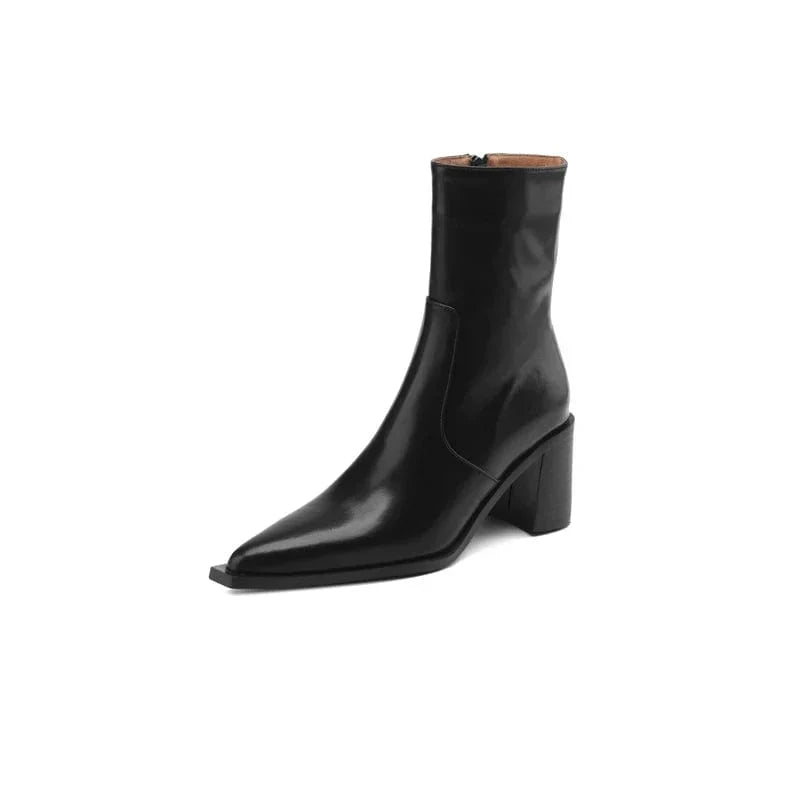 Rebecca - Cowboy-Stiefel mit Absatz und Detail Western