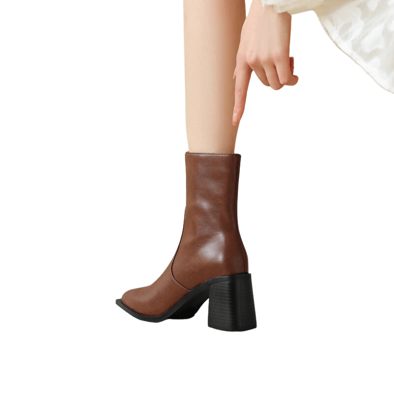 Rebecca - Cowboy-Stiefel mit Absatz und Detail Western