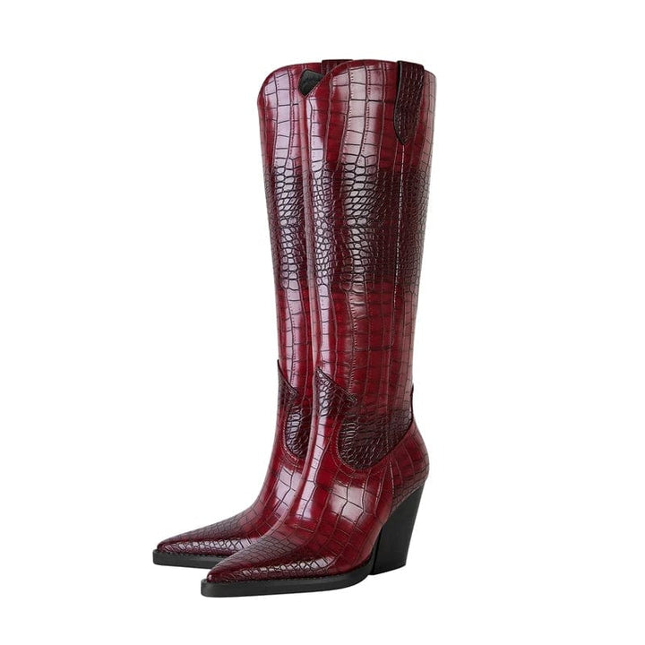 Gisela - Cowboy-Stiefel mit Absatz im Stil authentisch mit authentischer Stimmung