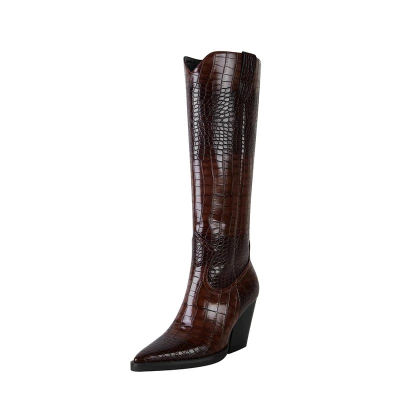 Gisela - Cowboy-Stiefel mit Absatz im Stil authentisch mit authentischer Stimmung