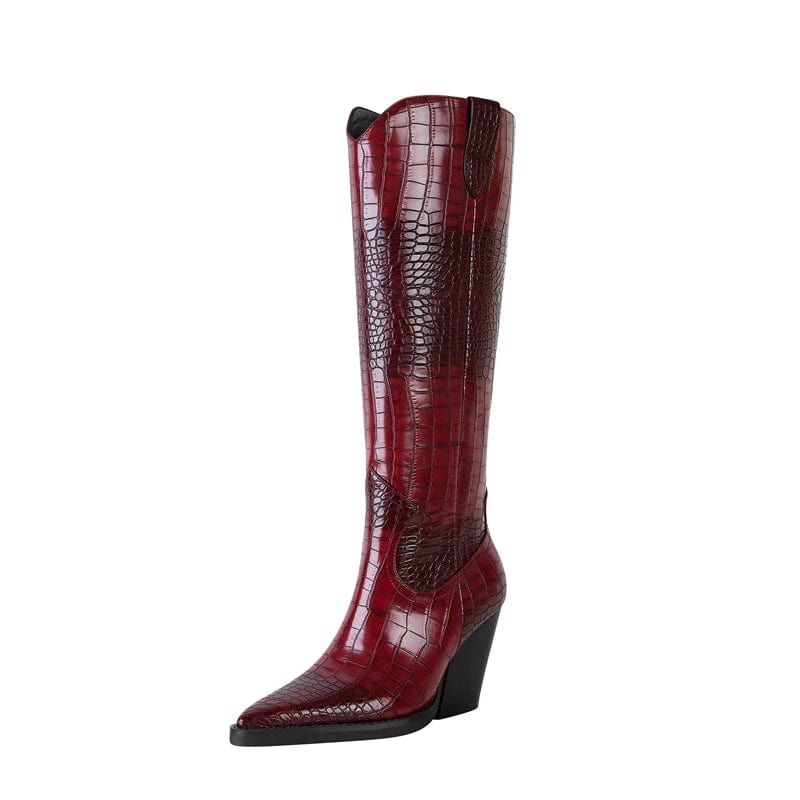 Gisela - Cowboy-Stiefel mit Absatz im Stil authentisch mit authentischer Stimmung
