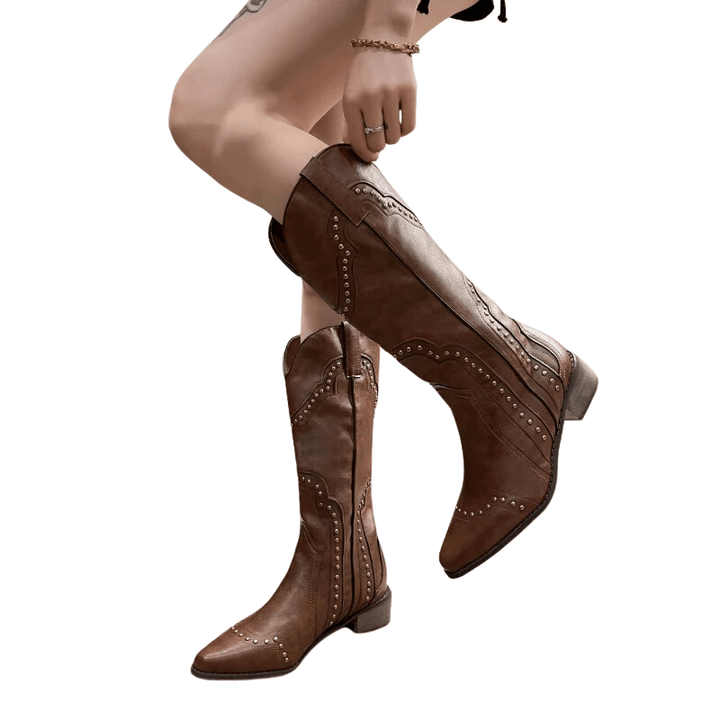 Andrea - Cowboy-Stiefel mit Charakter Western mit Silhouette schmal