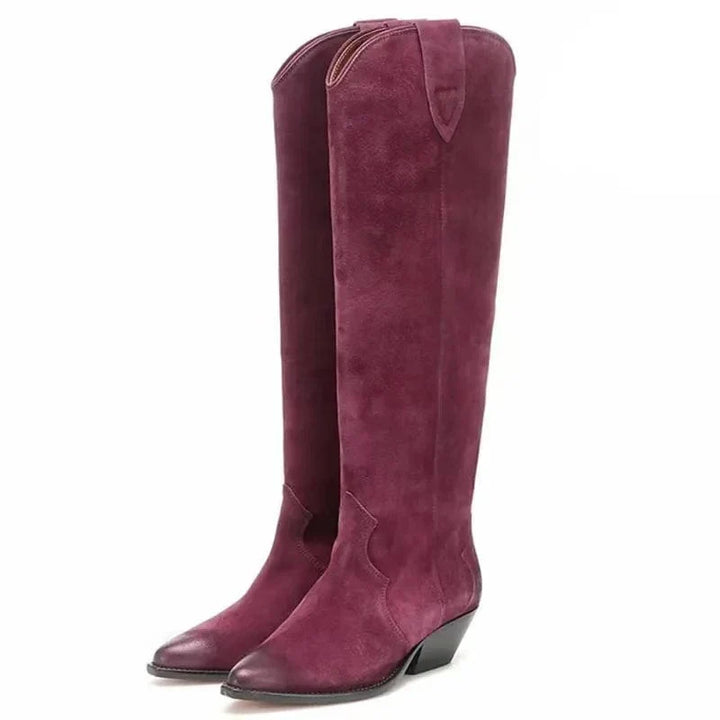 Viktoria - Cowboy-Stiefel mit Absatz und Profil Western
